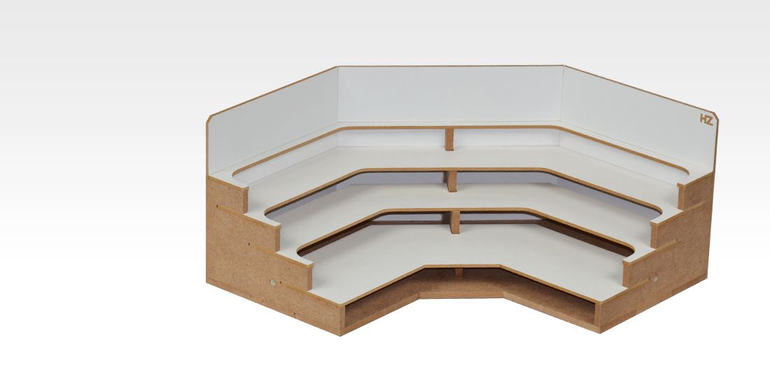 Modular Organizer Corner Paints Unconventional bottles